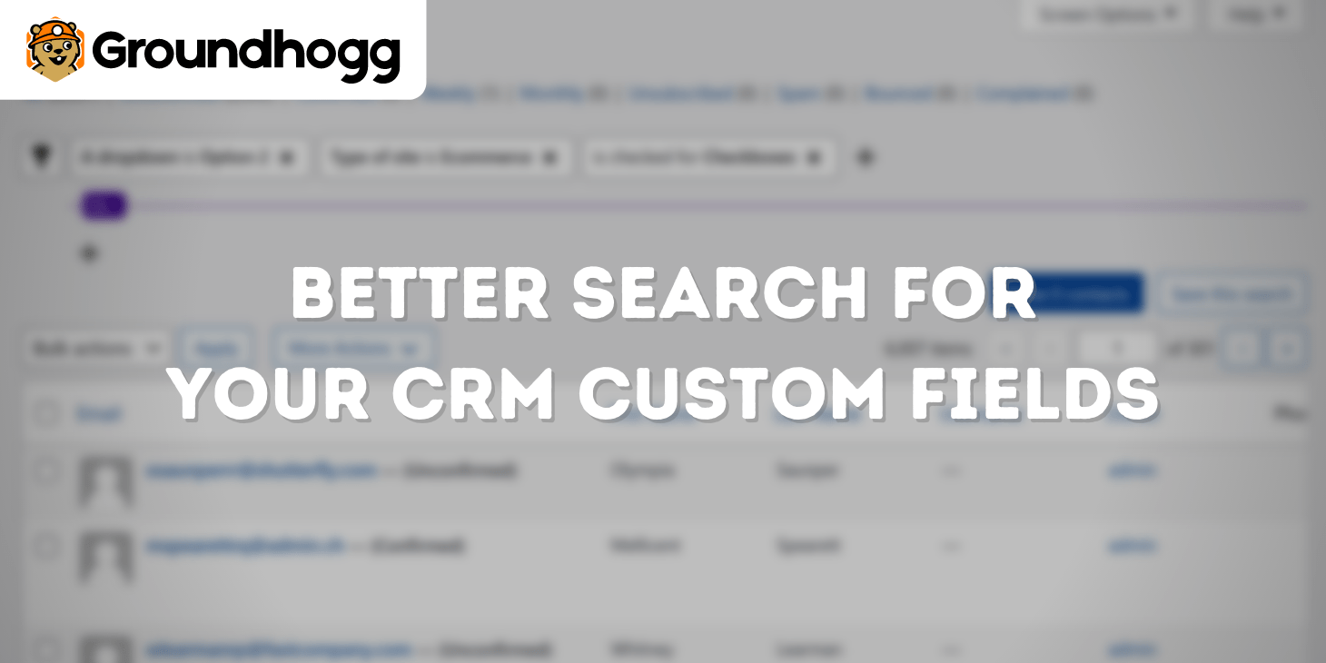 Improved search filtering for your CRM custom fields.