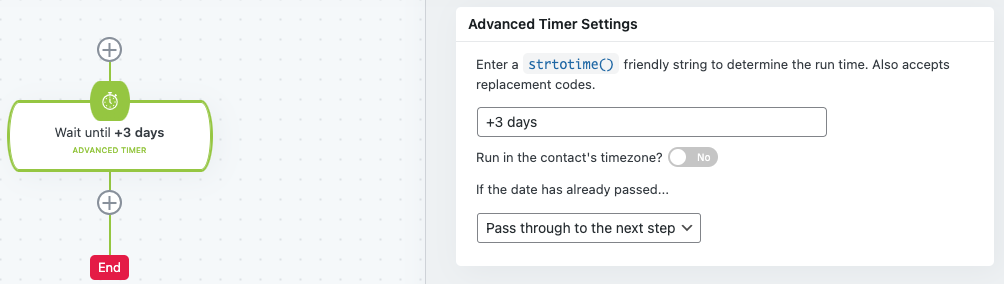 Advanced Timer Settings