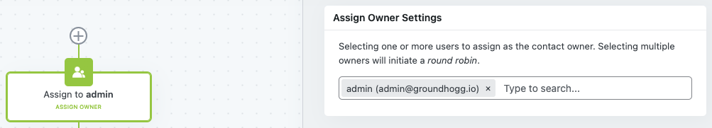 Assign Owner Settings