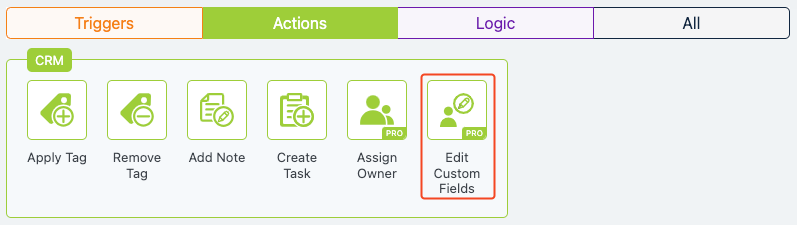 Edit Custom Fields