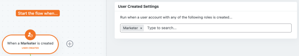 User Created Settings