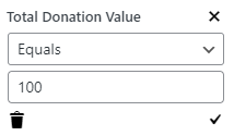 GiveWP Total Donation Value Filter