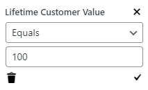 Lifetime Customer Value Settings