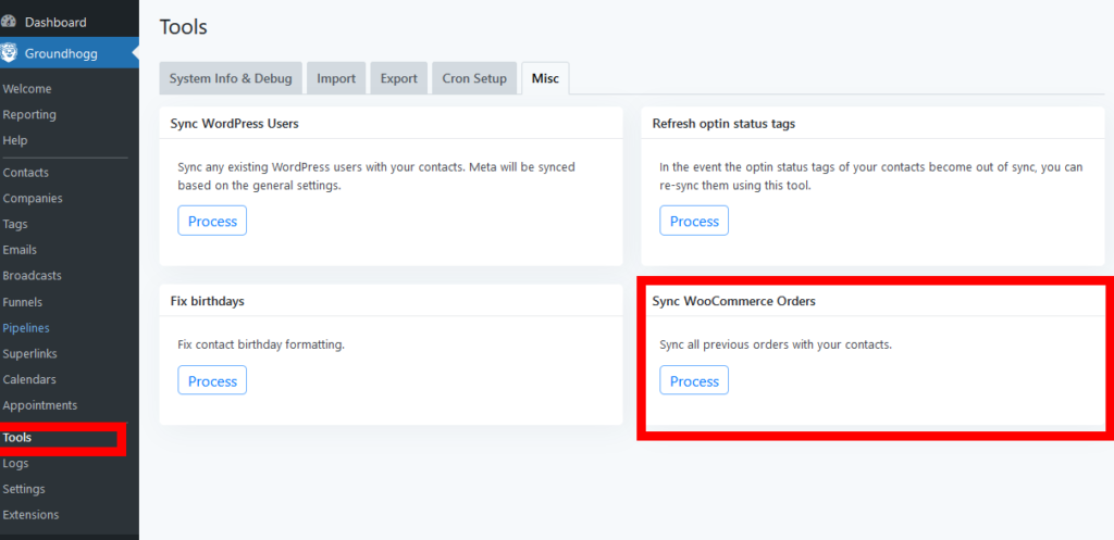 Sync WooCommerce Orders