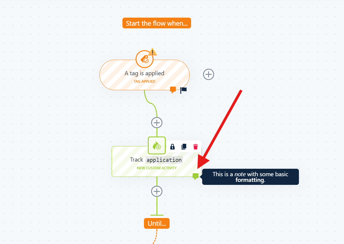 note preview in flow editor