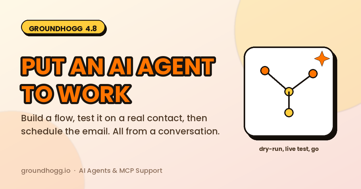 Here’s How to Put an AI Agent to Work in Groundhogg
